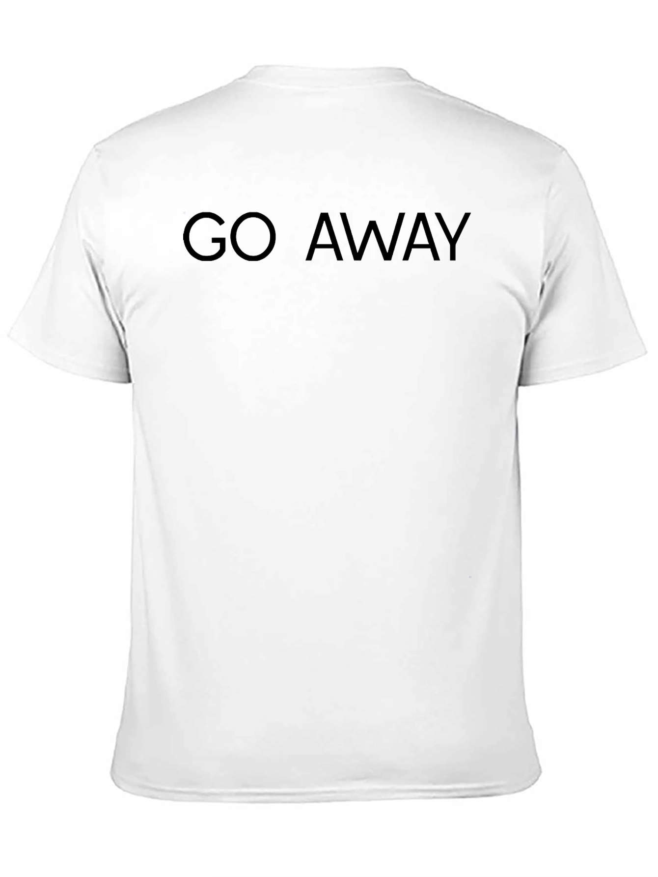 Go Away Black Graphic Tee - Mens Casual Wear