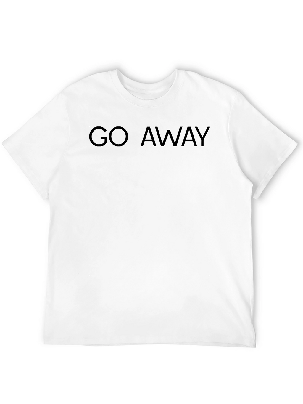 Go Away Black Graphic Tee - Mens Casual Wear