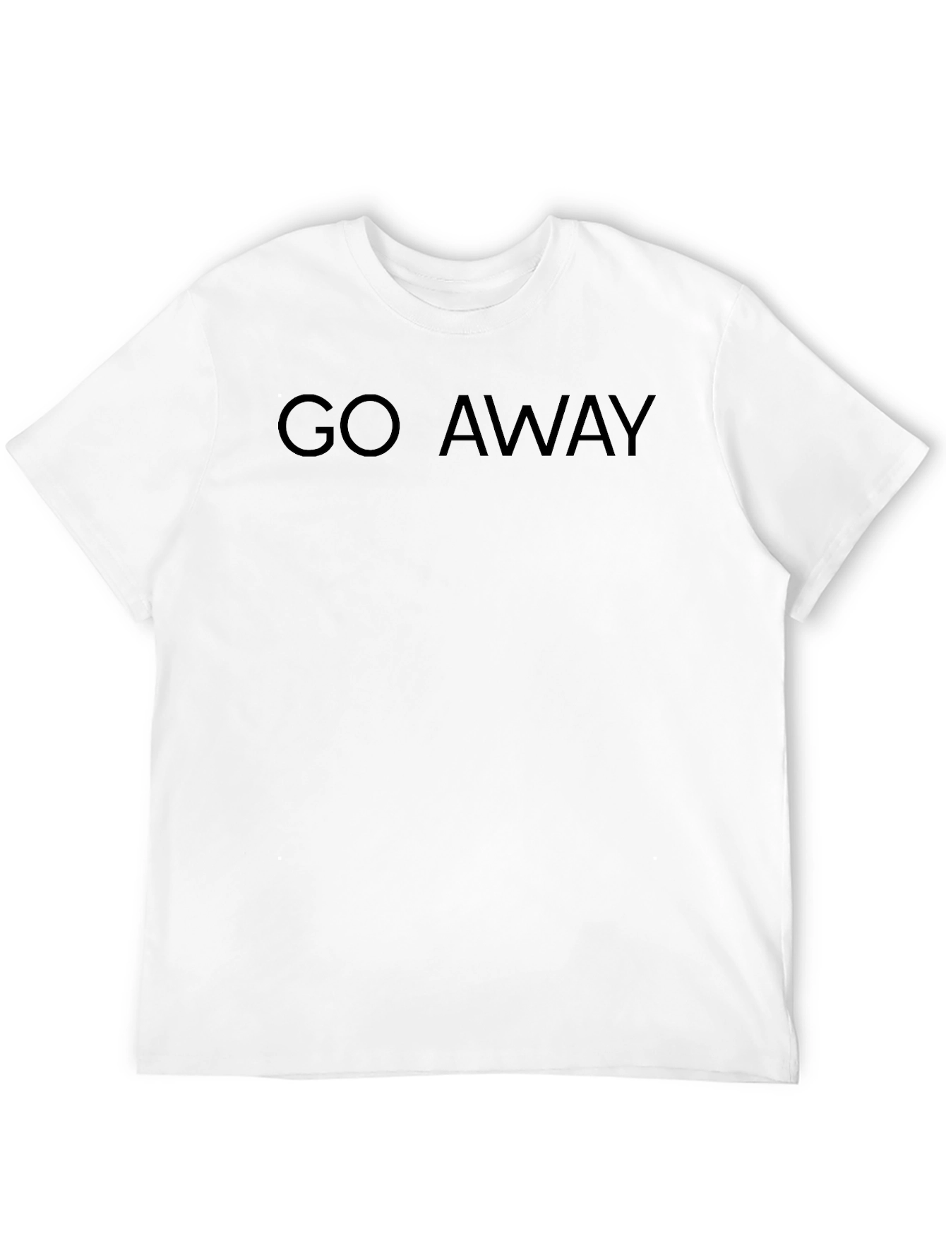 Go Away Black Graphic Tee - Mens Casual Wear