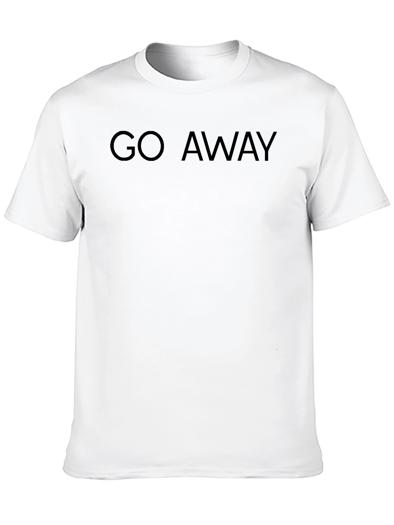 Go Away Black Graphic Tee - Mens Casual Wear