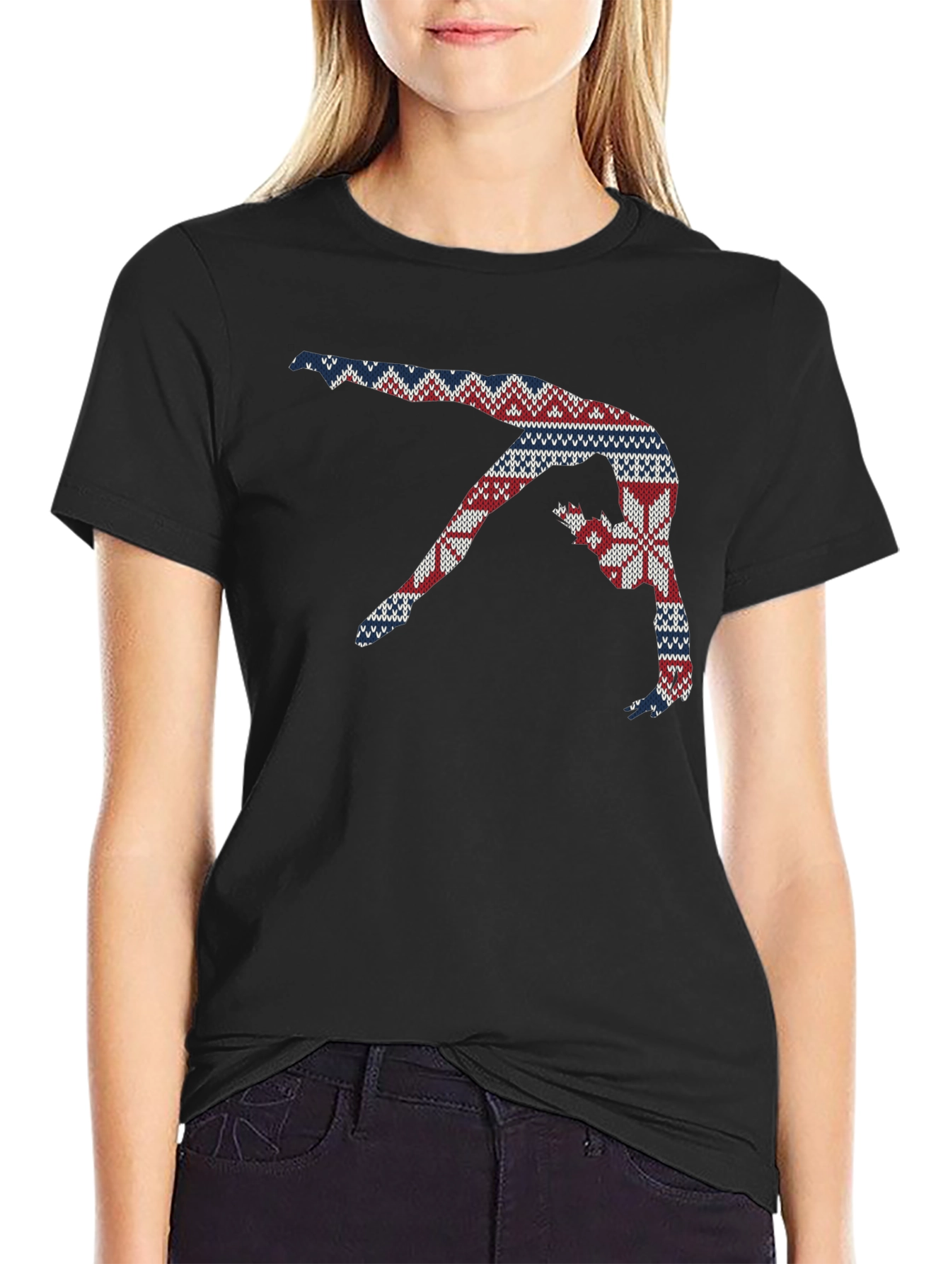 Gymnast Ugly Christmas Sweater T-Shirt