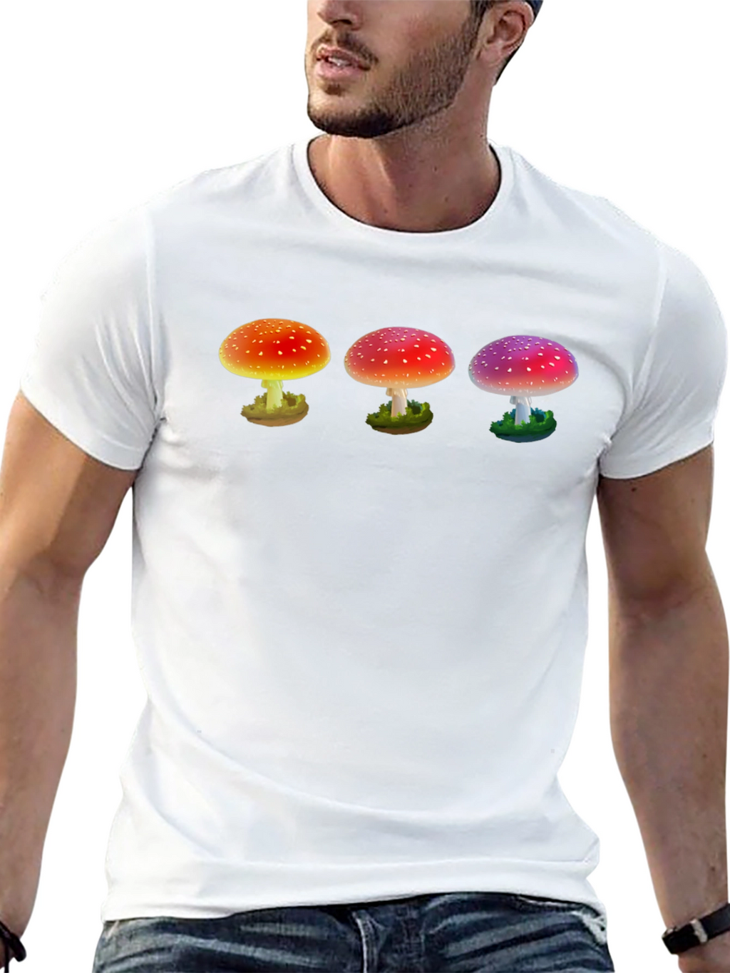 Trippy Mushroom Graphic T-Shirt