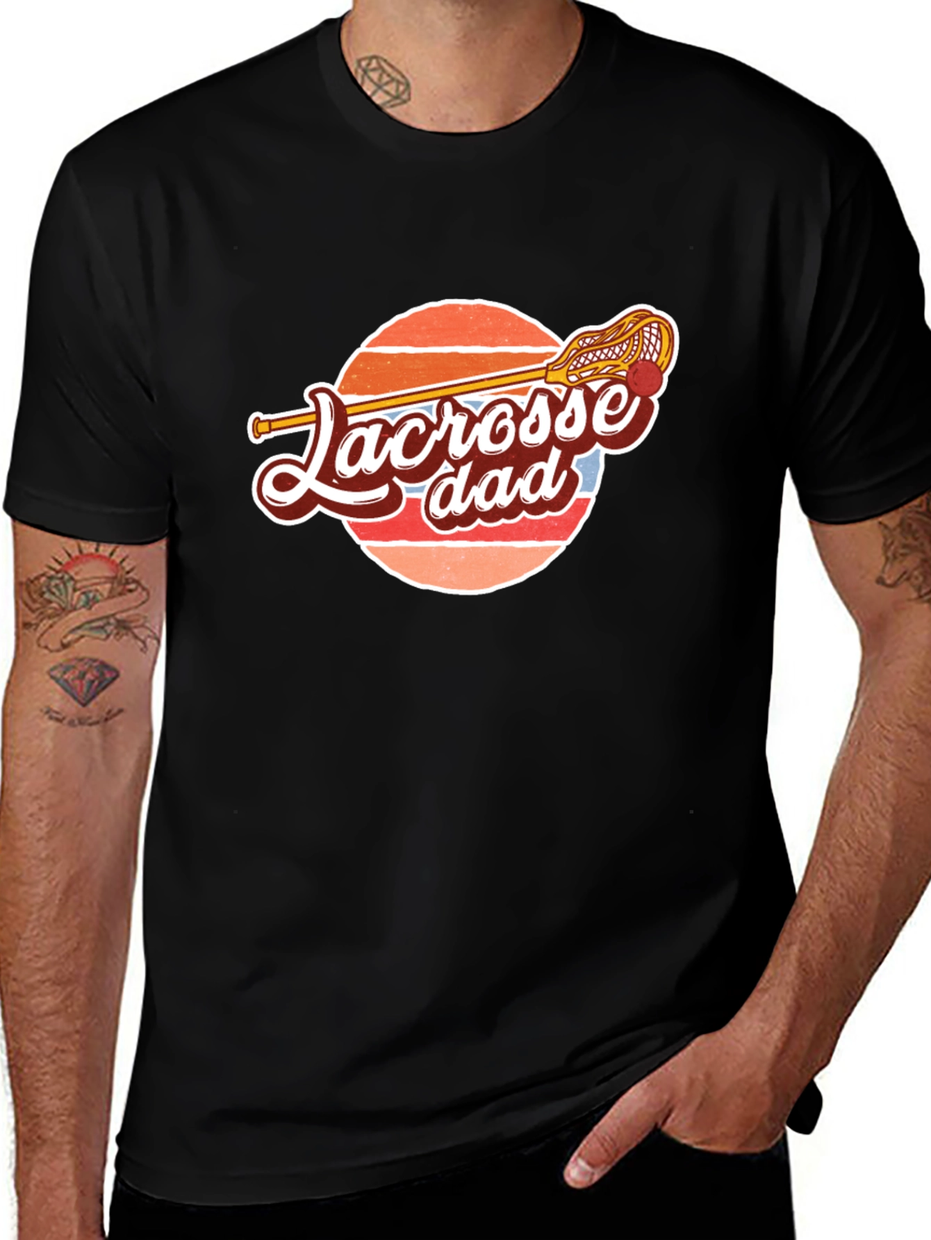 Lacrosse Dad Graphic Tee - Sporty & Stylish
