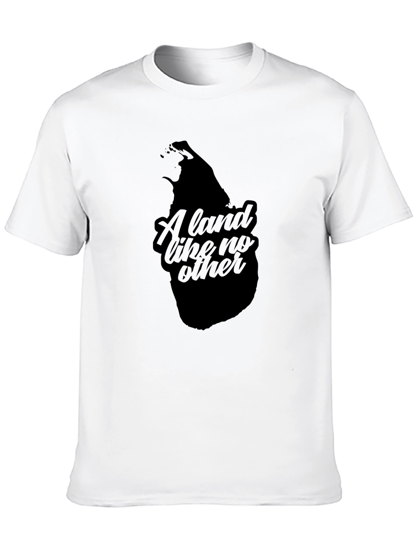 Black Graphic Tee: Sri Lanka - A Land Like No Other