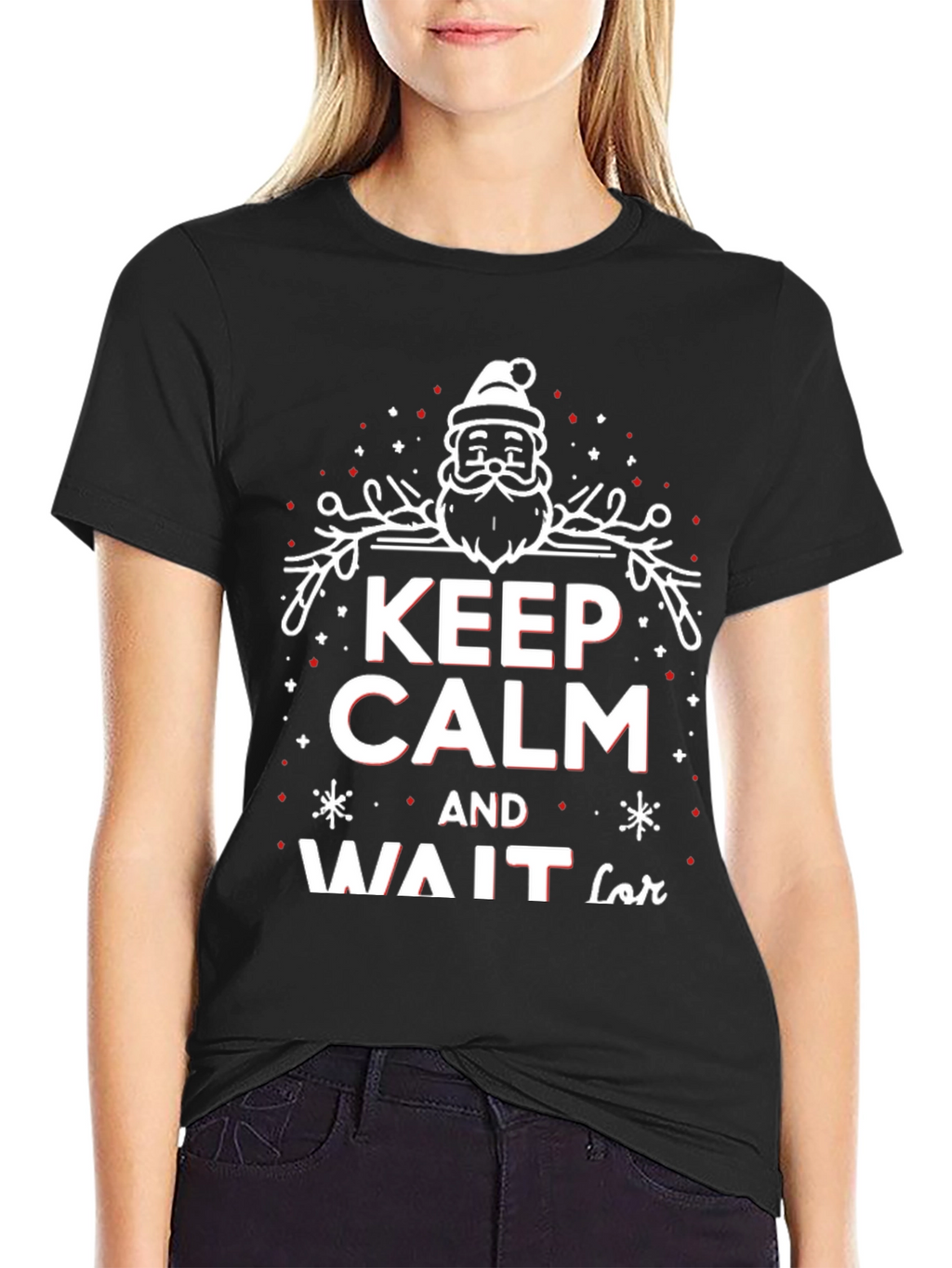 Keep Calm and Wait for Santa Christmas T-Shirt