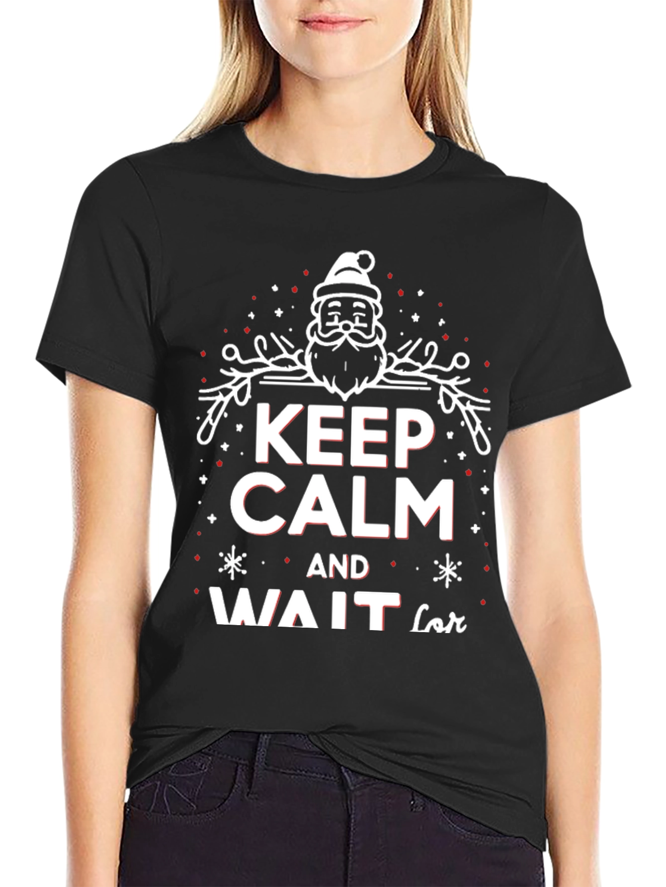 Keep Calm and Wait for Santa Christmas T-Shirt