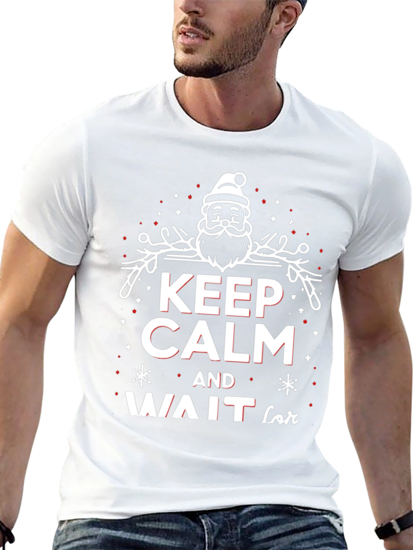 Keep Calm and Wait for Santa Christmas T-Shirt