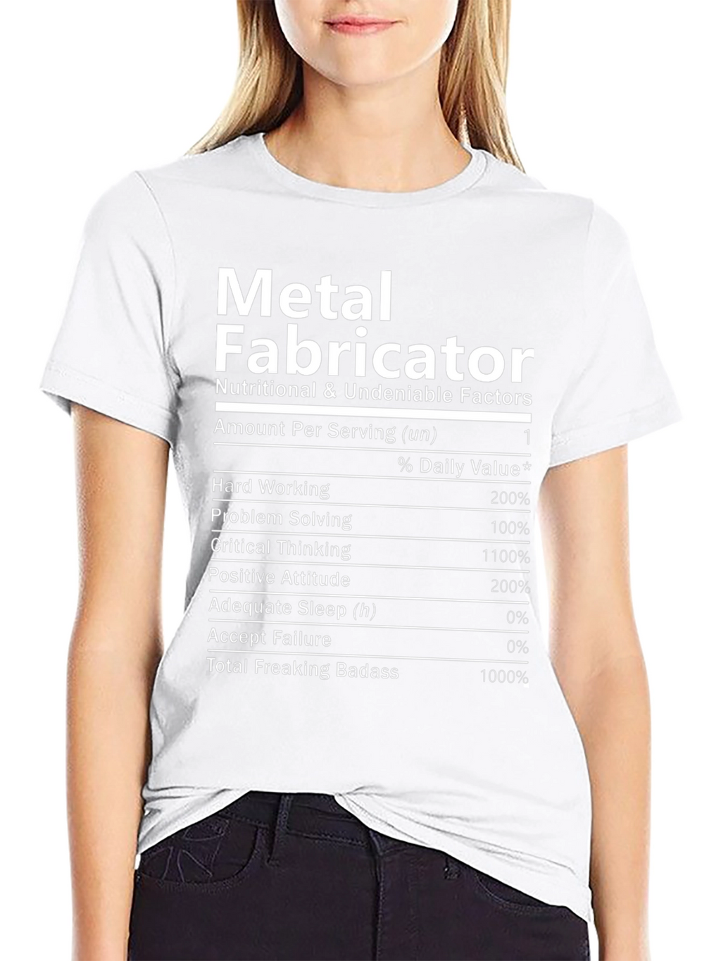 Metal Fabricator Nutrition Facts T-Shirt