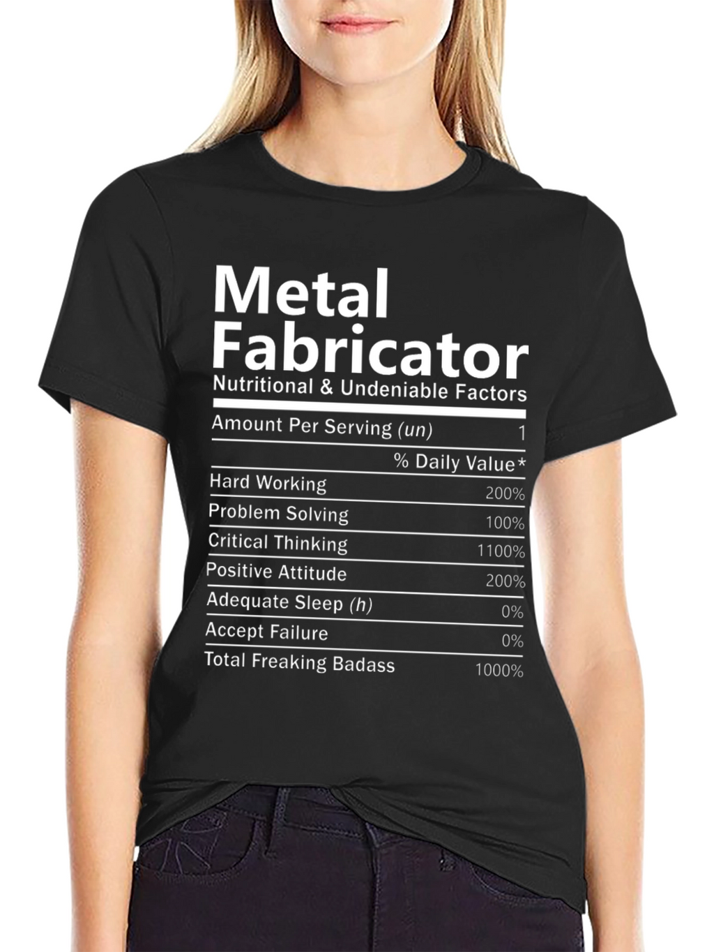Metal Fabricator Nutrition Facts T-Shirt