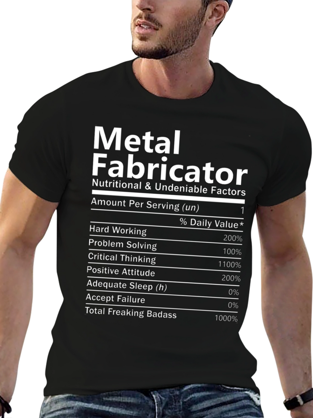 Metal Fabricator Nutrition Facts T-Shirt