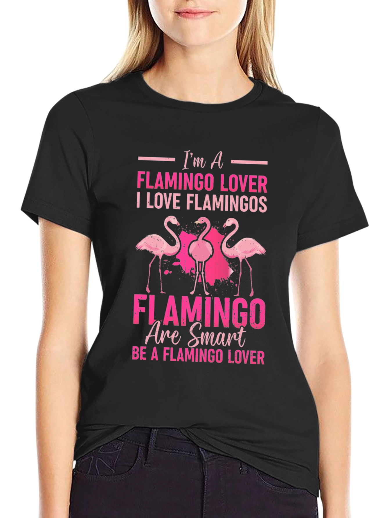 Im a Flamingo Lover Graphic T-Shirt