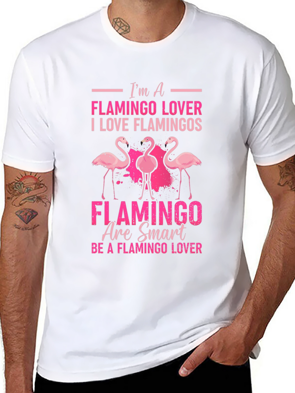 Im a Flamingo Lover Graphic T-Shirt