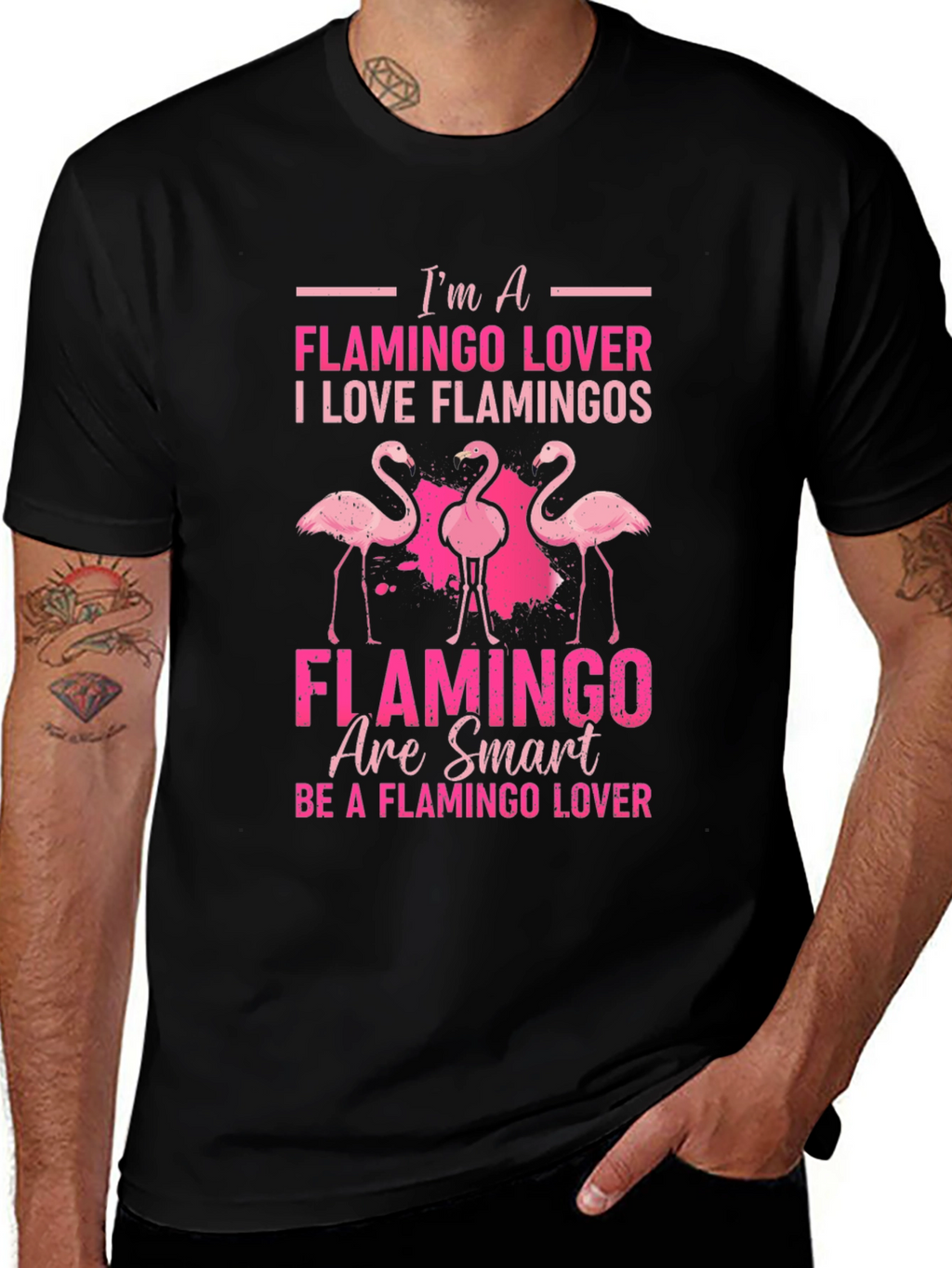 Im a Flamingo Lover Graphic T-Shirt