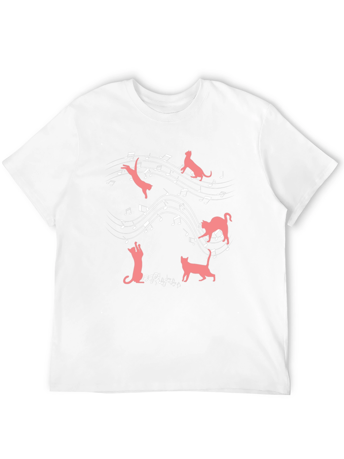Cats & Music T-Shirt: Feline Harmony Tee