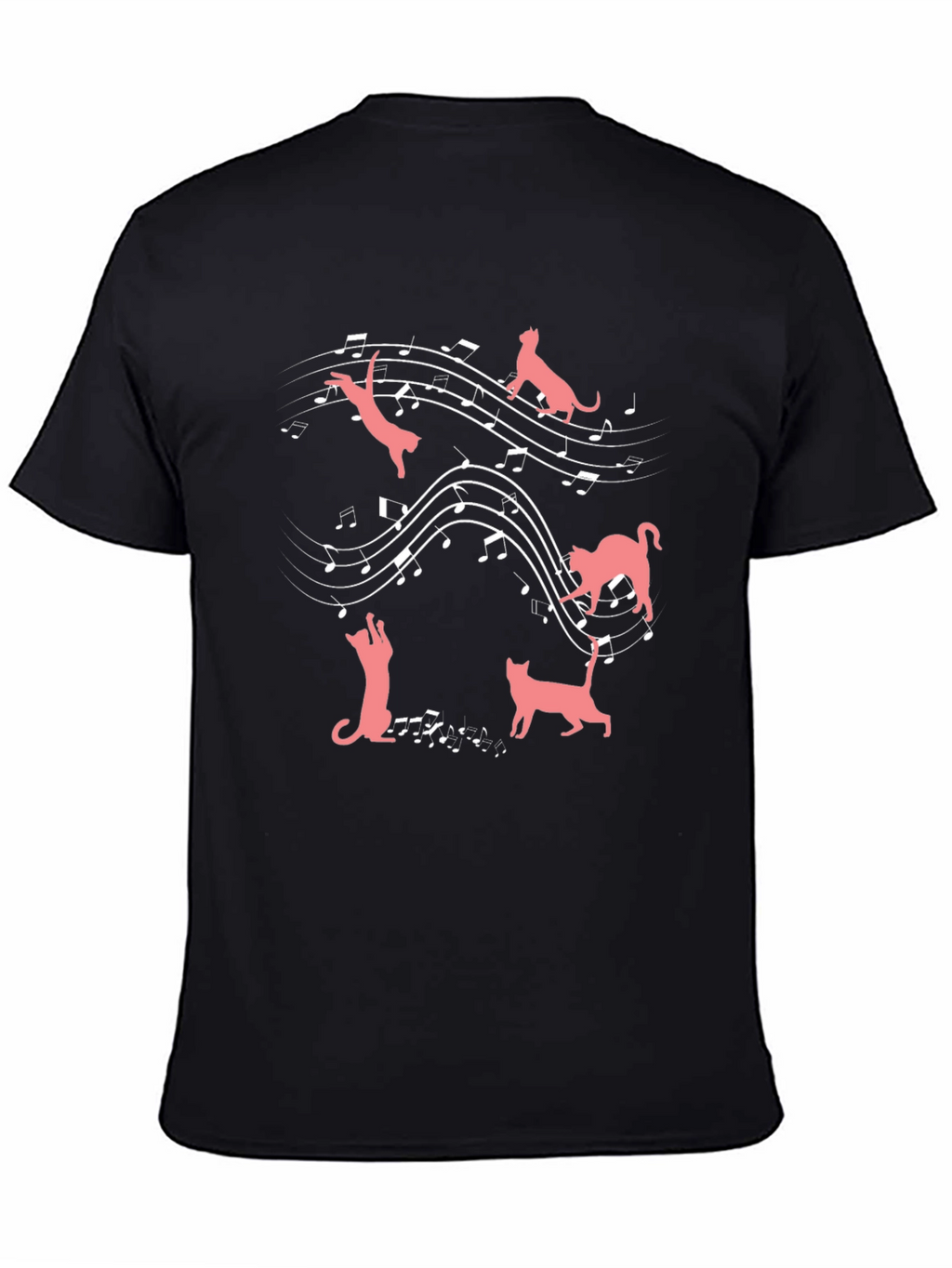 Cats & Music T-Shirt: Feline Harmony Tee
