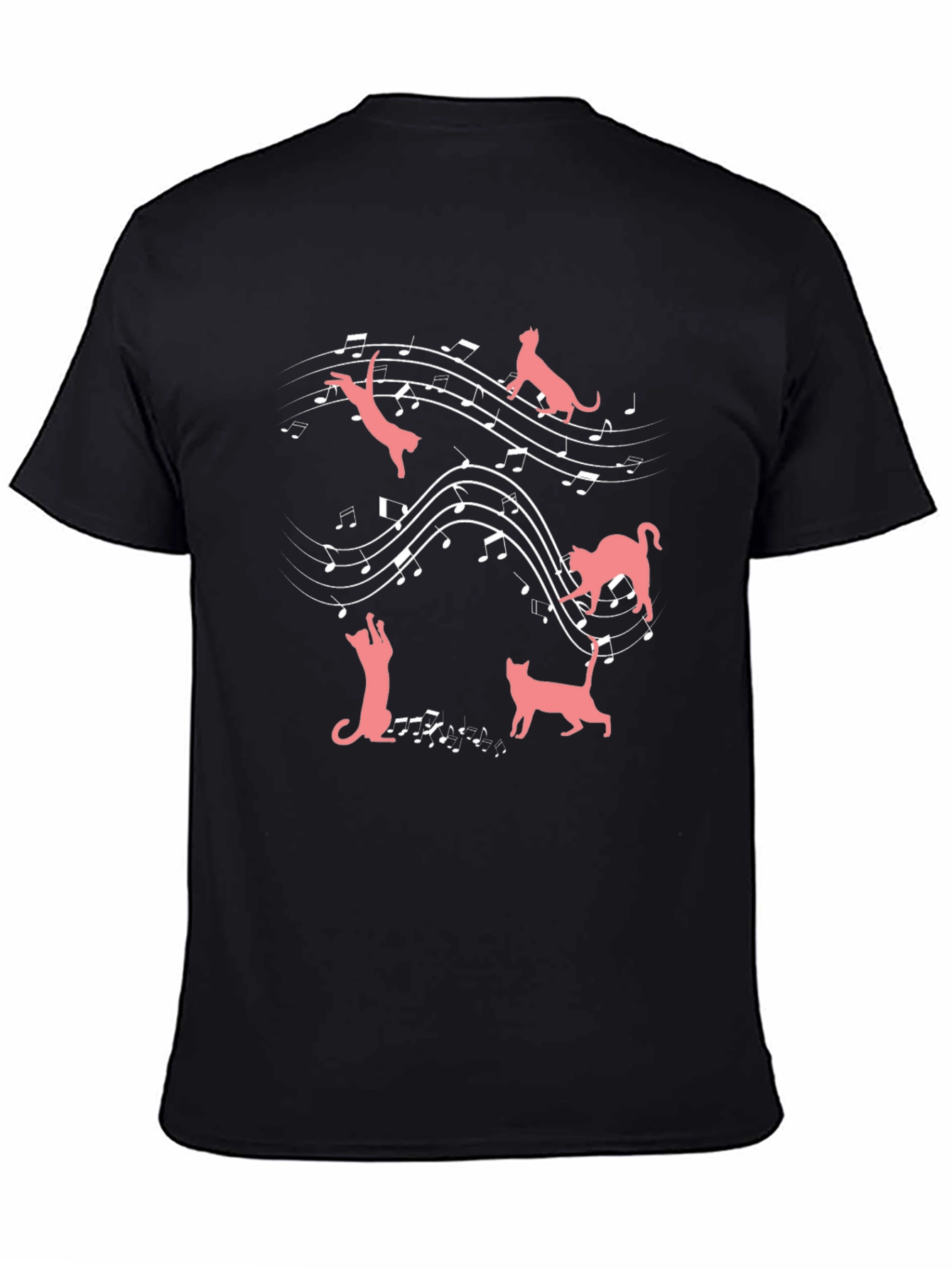 Cats & Music T-Shirt: Feline Harmony Tee