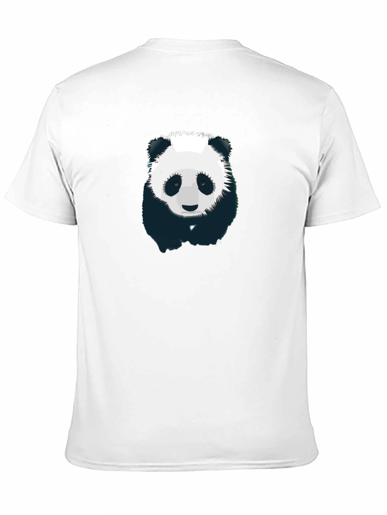Panda Graphic T-Shirt - Mens Black Crew Neck