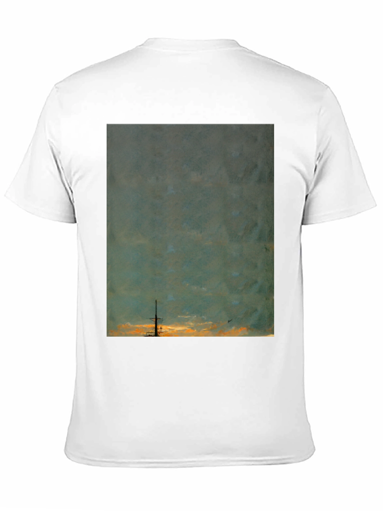 Sunset Ship Graphic Tee - Unique Artistic Design