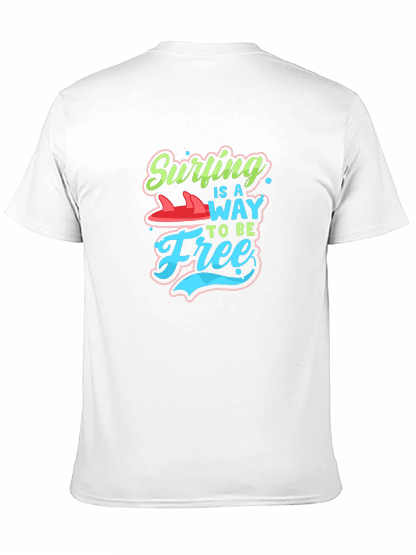 Surfing is a Way to Be Free Graphic Tee