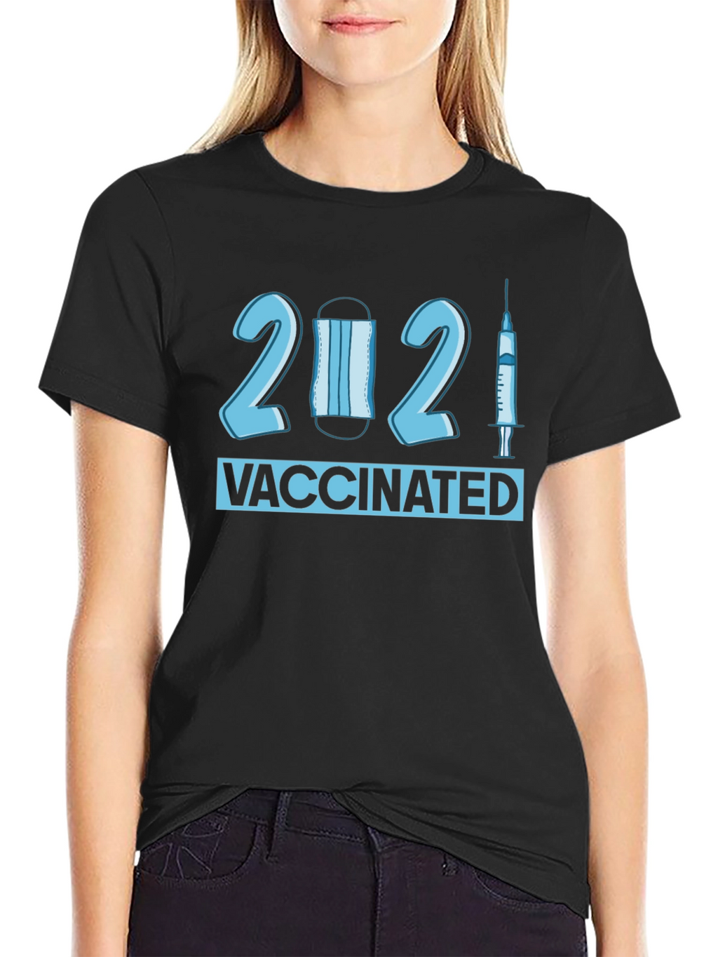Vaccinated 2021 T-Shirt - Novelty Pandemic Tee