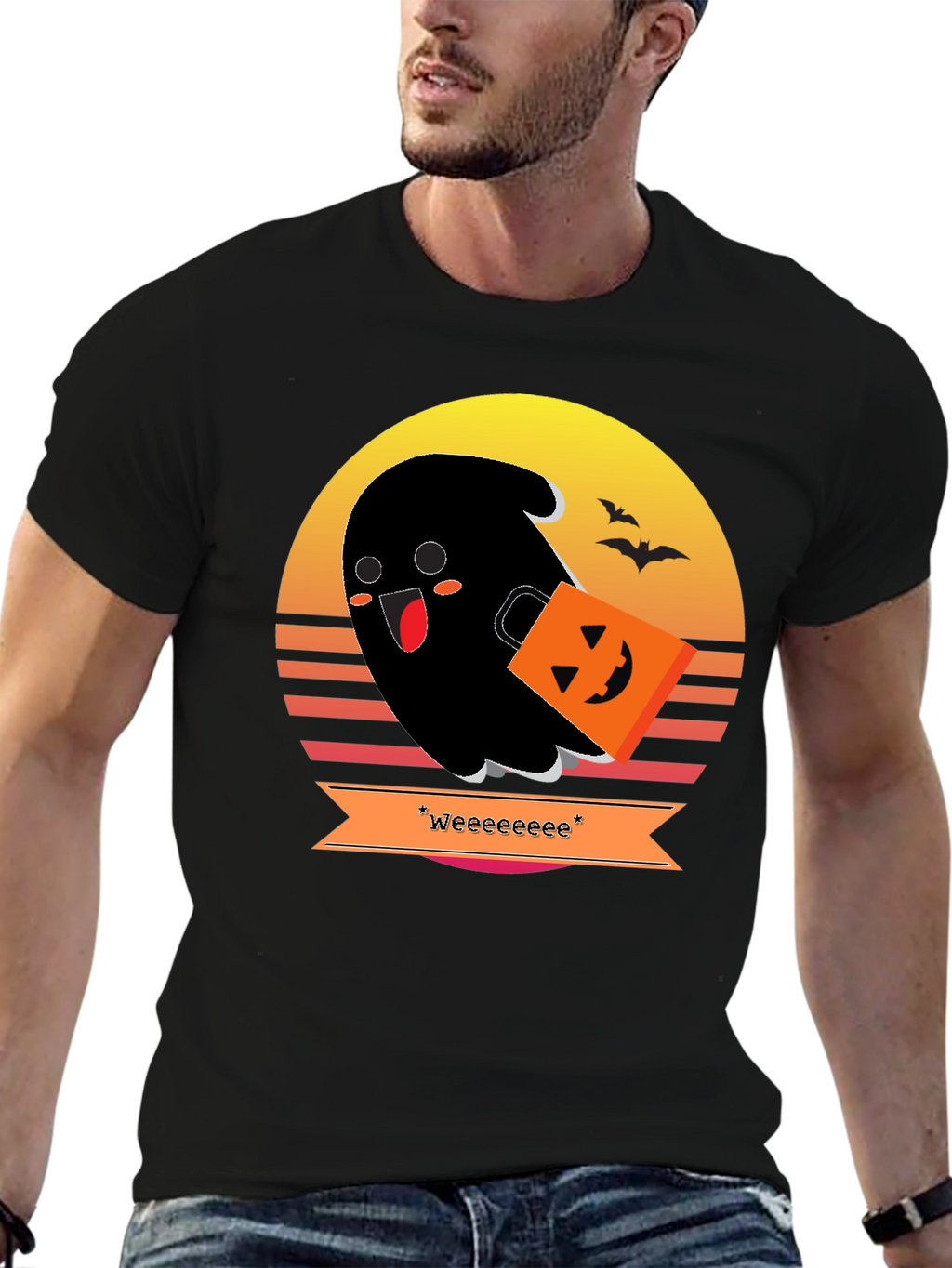 Spooky Cute Ghost Halloween T-Shirt