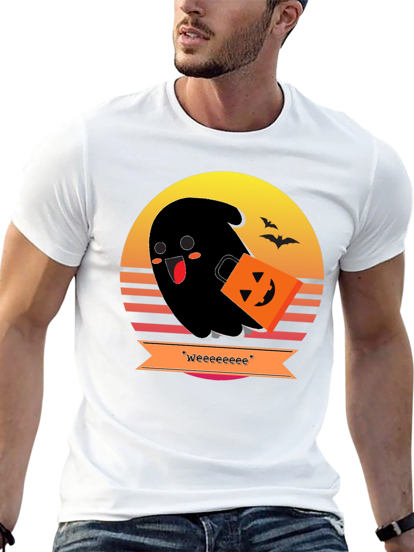Spooky Cute Ghost Halloween T-Shirt