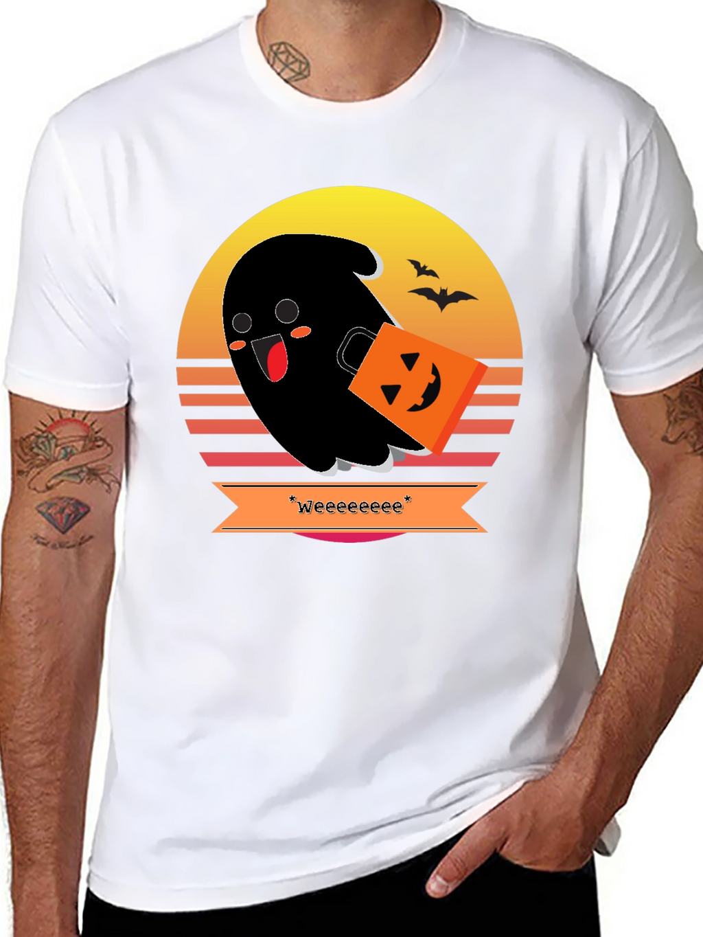Spooky Cute Ghost Halloween T-Shirt