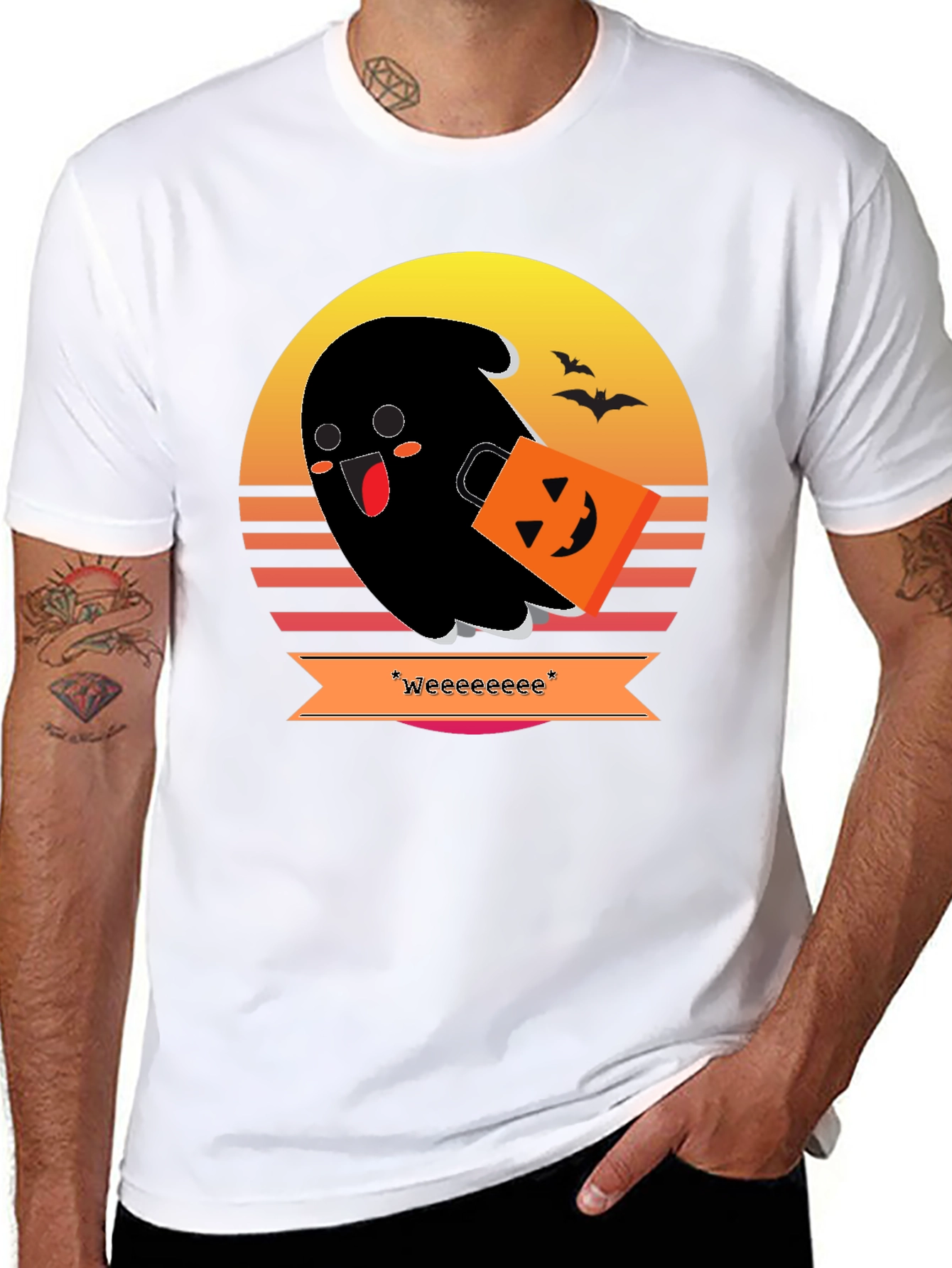 Spooky Cute Ghost Halloween T-Shirt