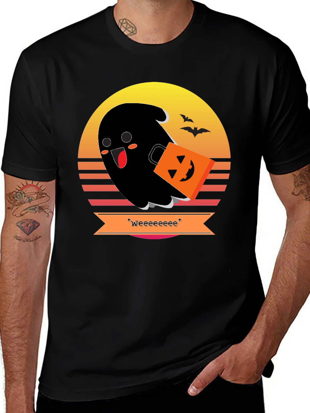 Spooky Cute Ghost Halloween T-Shirt