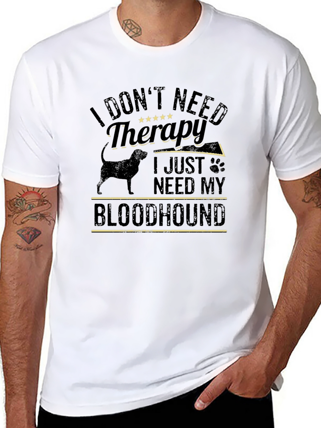 I Dont Need Therapy Bloodhound T-Shirt