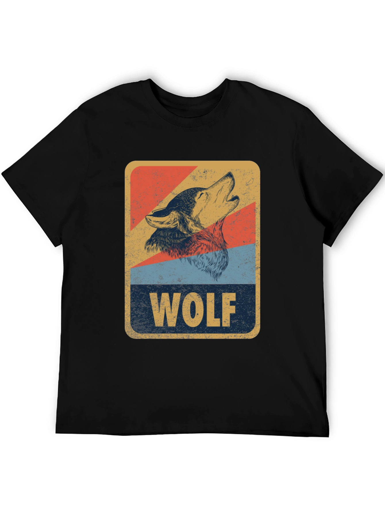 Vintage Wolf Graphic T-Shirt - Retro Animal Design