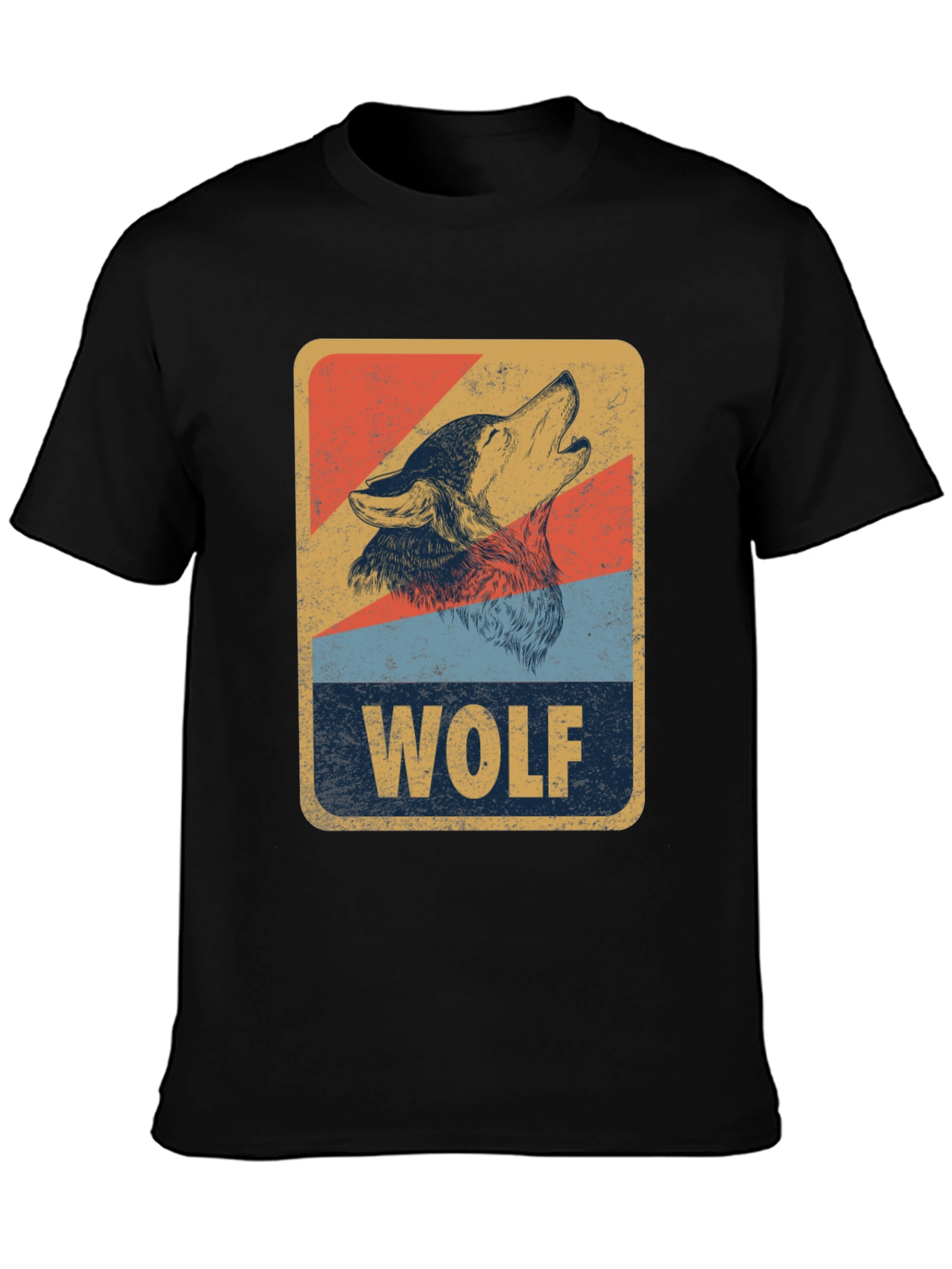Vintage Wolf Graphic T-Shirt - Retro Animal Design
