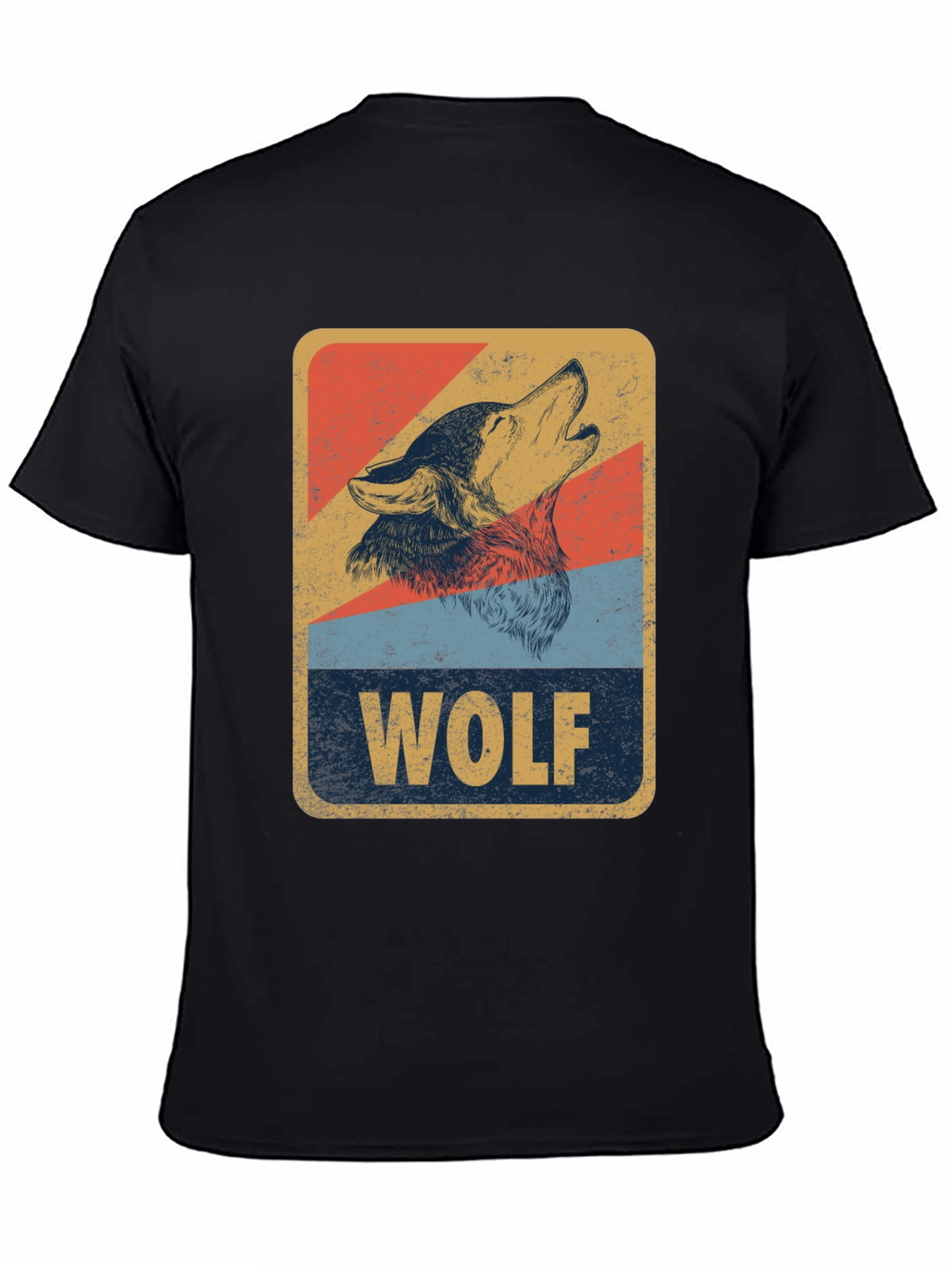 Vintage Wolf Graphic T-Shirt - Retro Animal Design