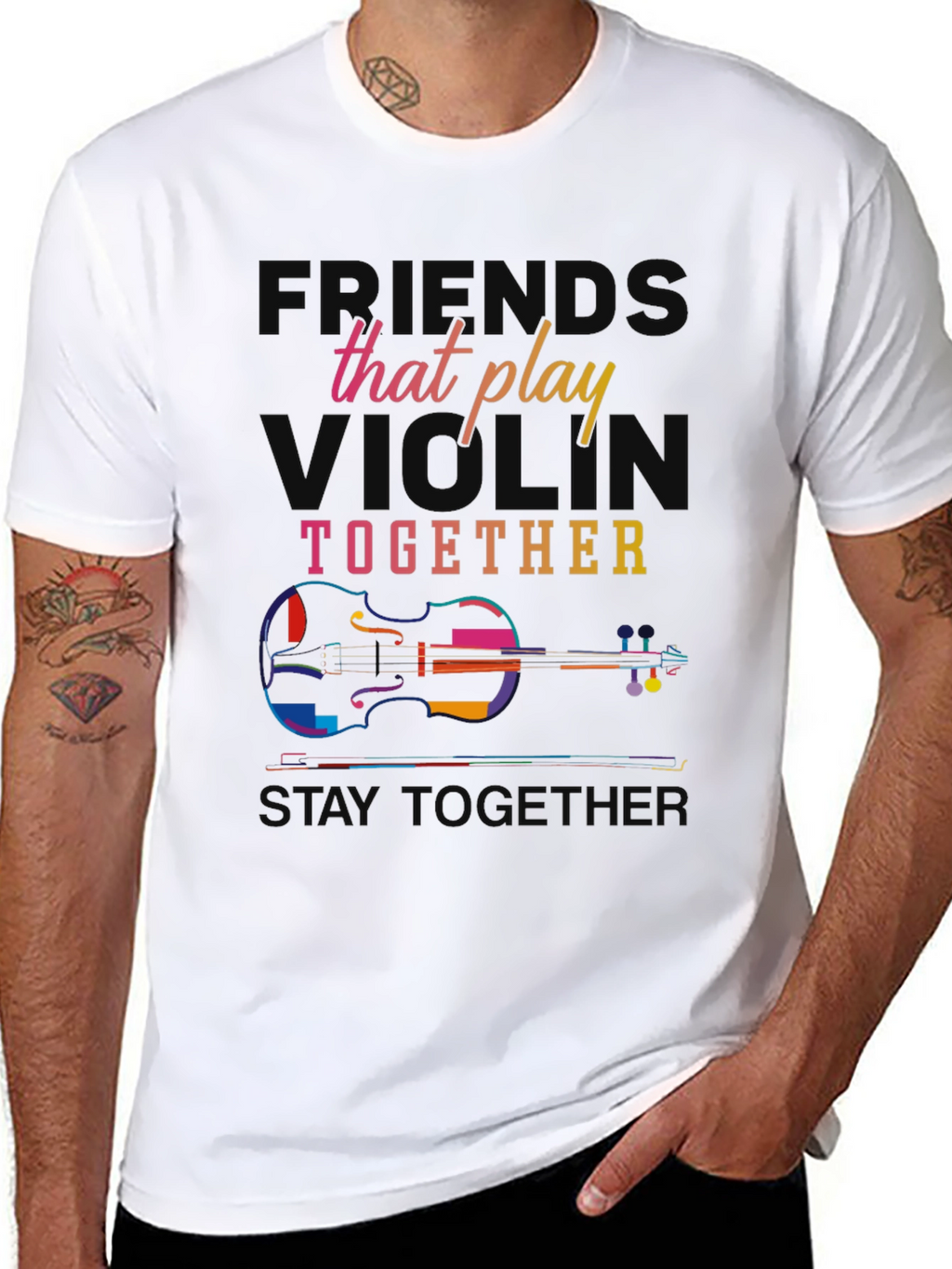 Violin Players T-Shirt: Friends That Play Together Stay Together