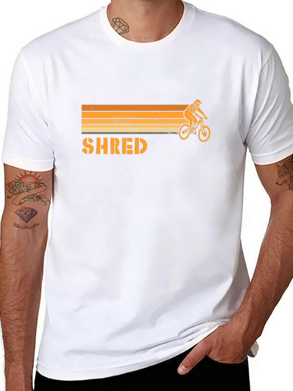 Shred Mountain Biker Graphic Tee - Ride in Style!