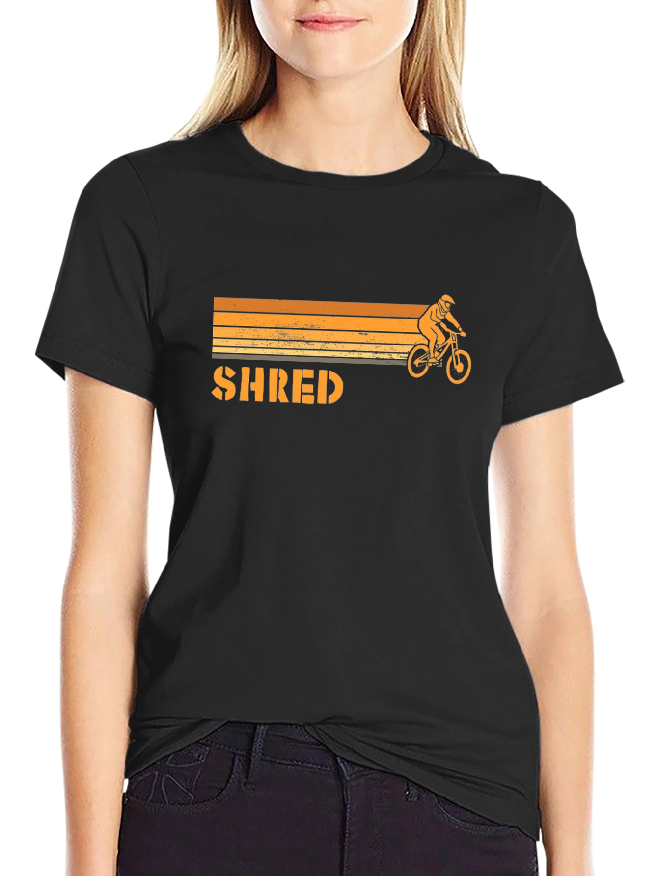 Shred Mountain Biker Graphic Tee - Ride in Style!
