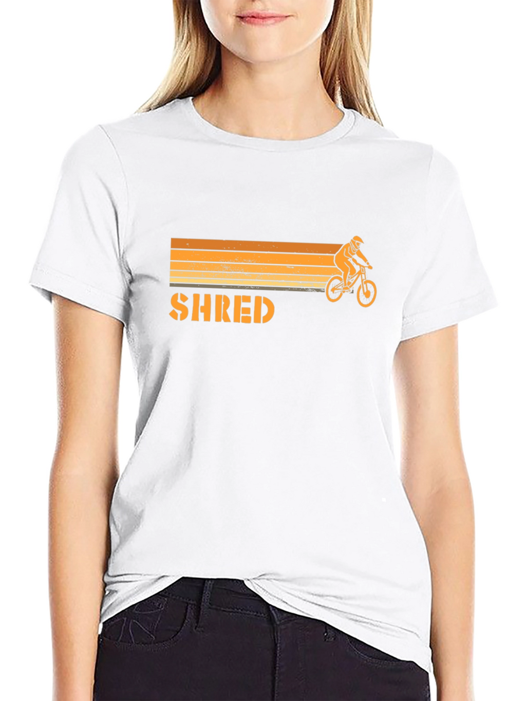 Shred Mountain Biker Graphic Tee - Ride in Style!
