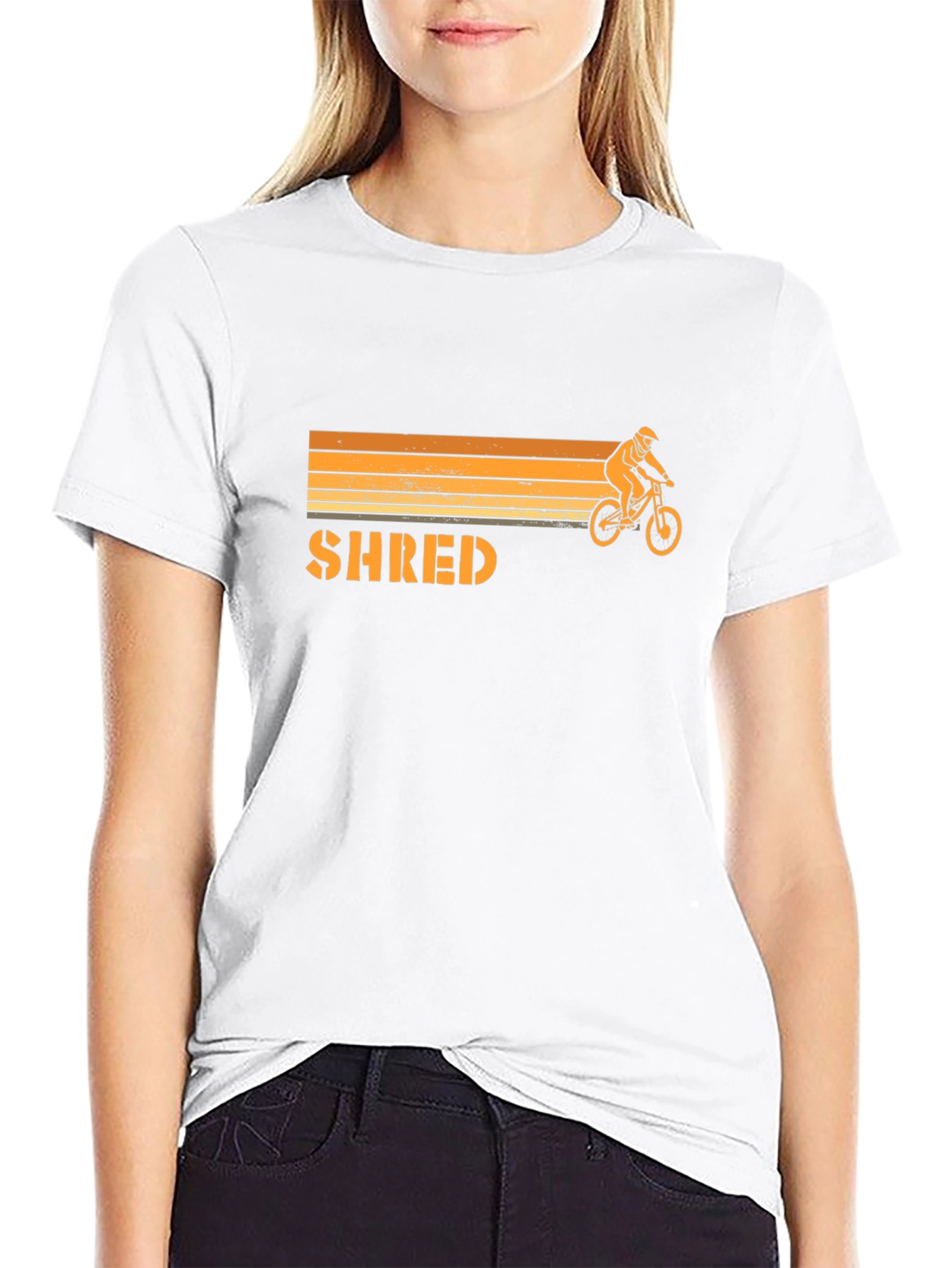 Shred Mountain Biker Graphic Tee - Ride in Style!