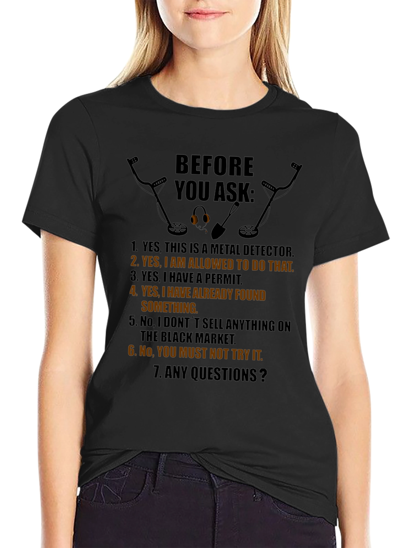 Metal Detecting Humor T-Shirt - Before You Ask