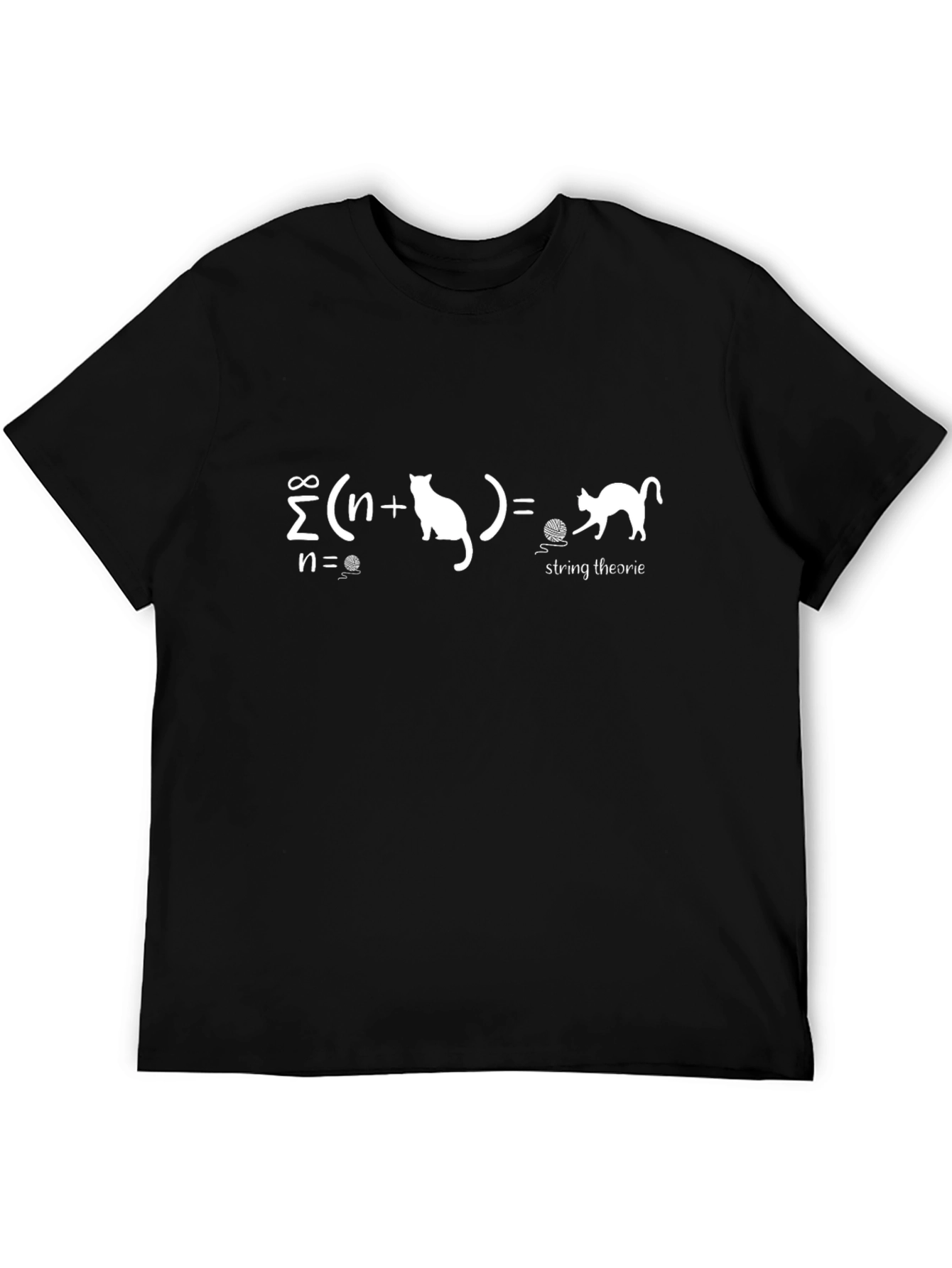 String Theory Cat T-Shirt - Summation Equation Tee