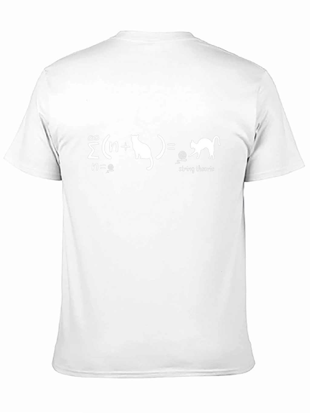 String Theory Cat T-Shirt - Summation Equation Tee