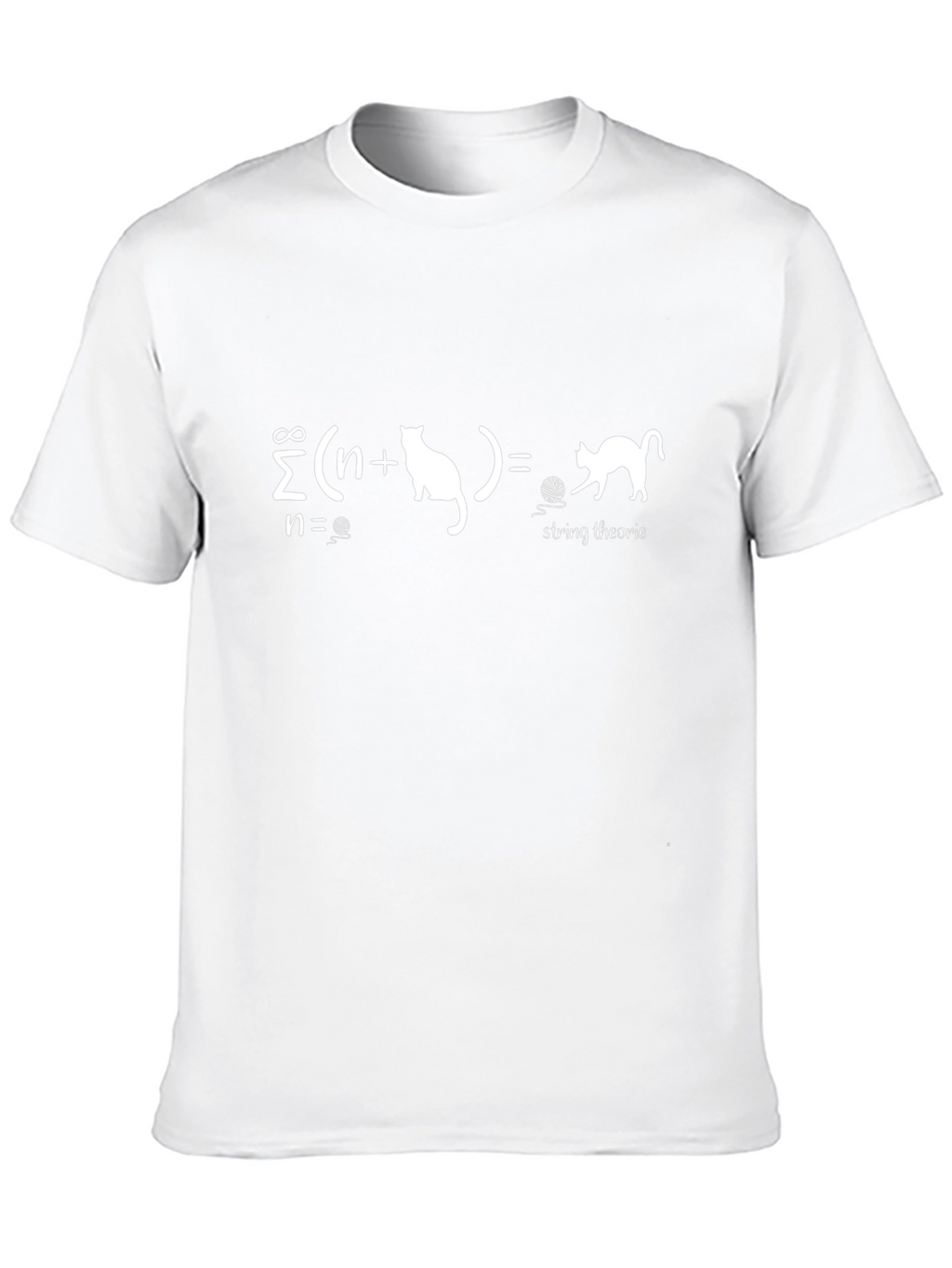 String Theory Cat T-Shirt - Summation Equation Tee