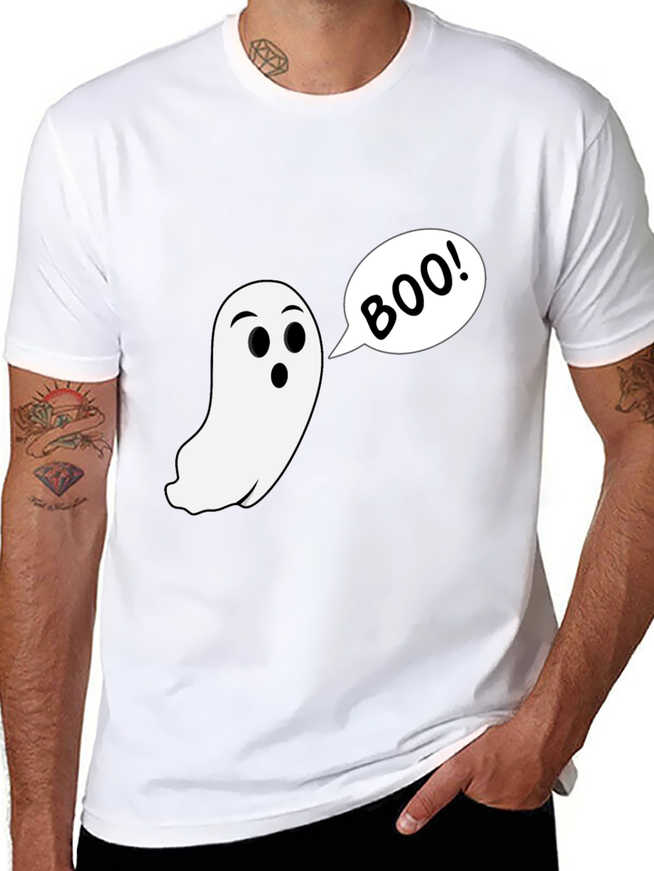 Boo Ghost T-Shirt - Spooky Season Style