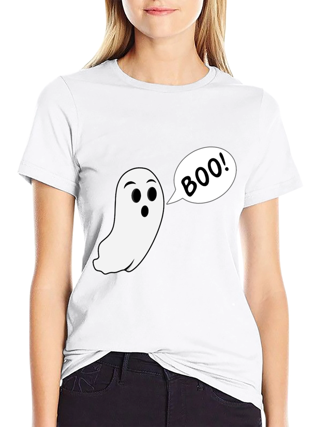 Boo Ghost T-Shirt - Spooky Season Style