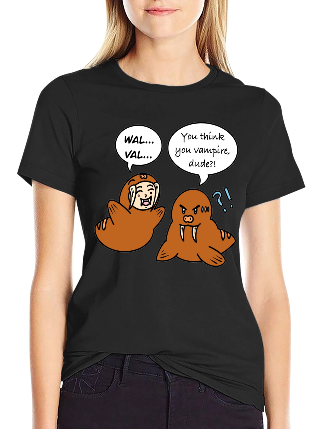 Walrus Vampire Graphic Tee