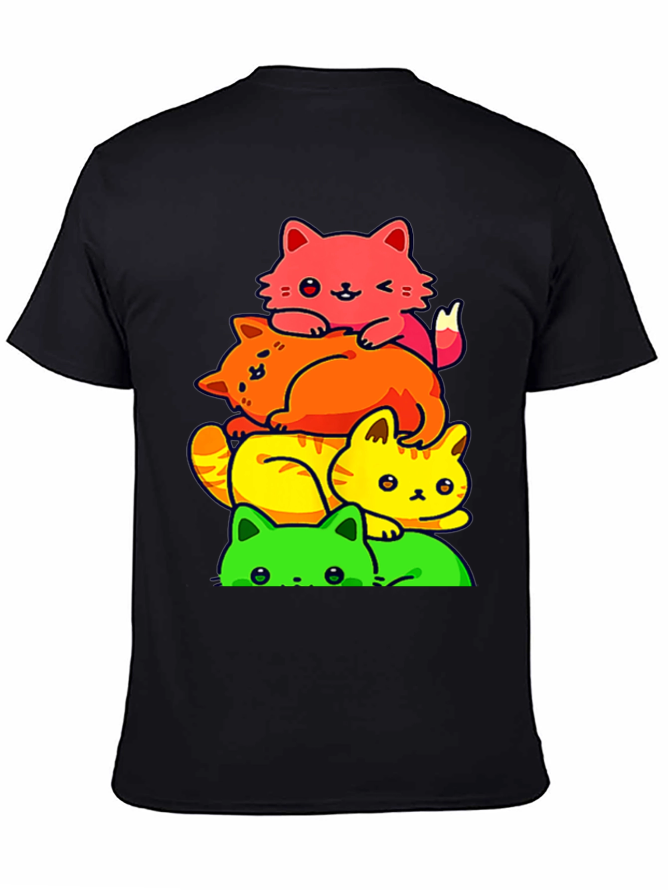 Colorful Cat Stack T-Shirt