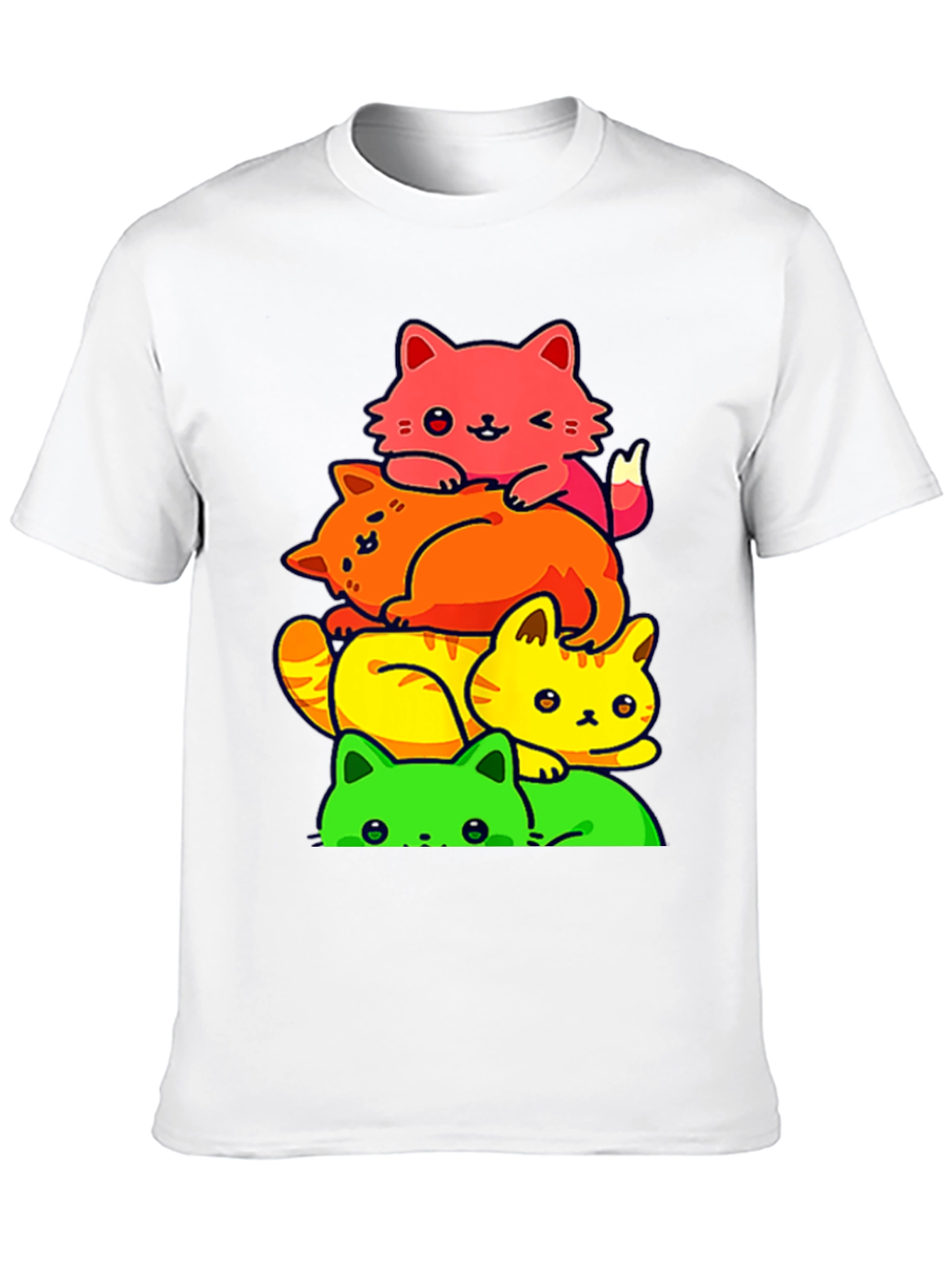 Colorful Cat Stack T-Shirt