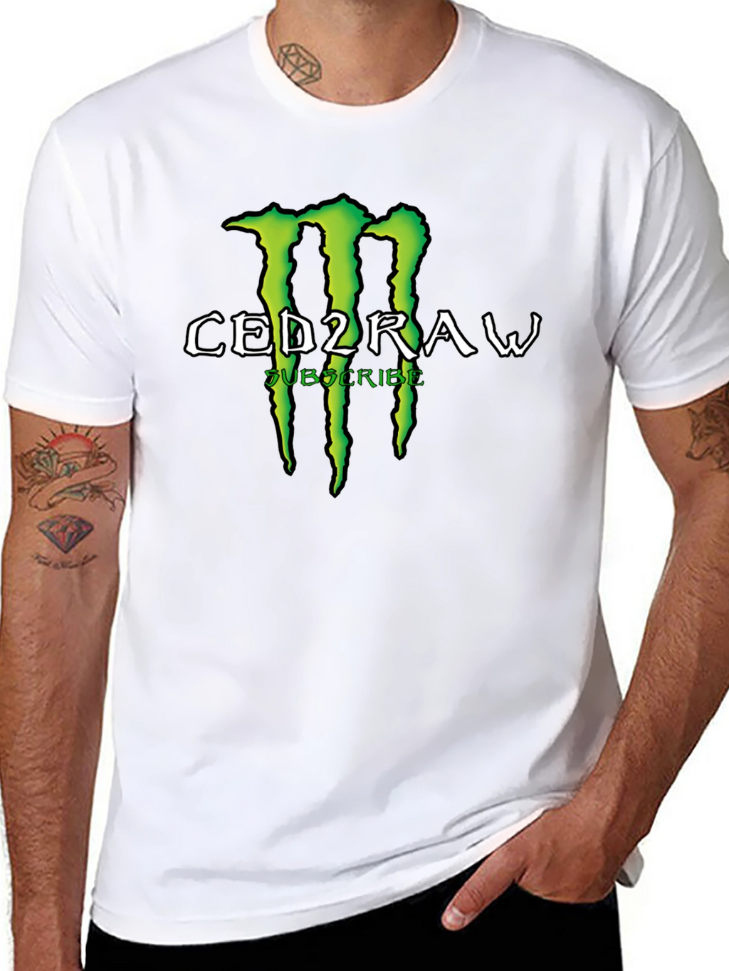 CED2RAW Subscribe Graphic Print T-Shirt