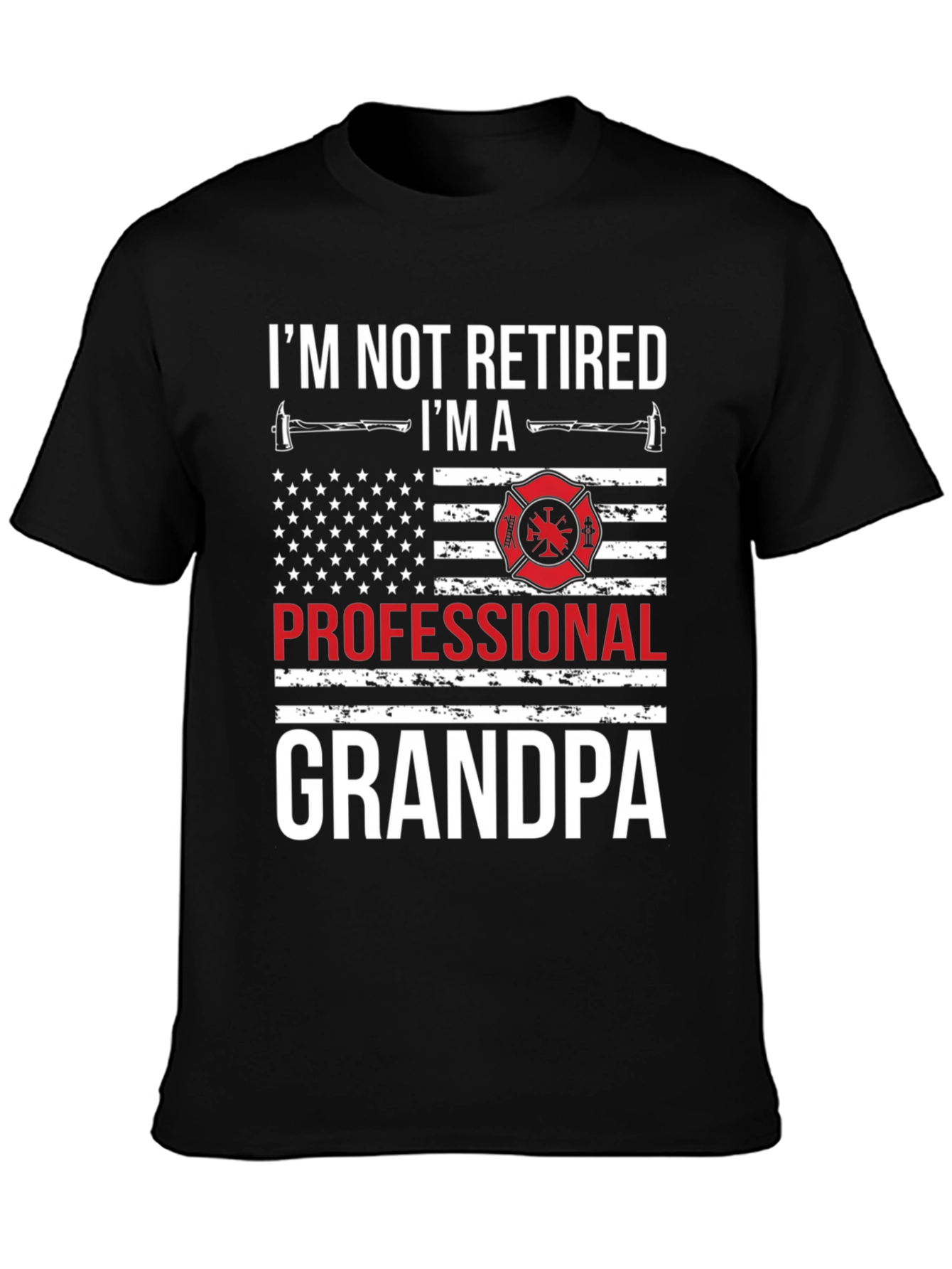 Professional Grandpa Firefighter T-Shirt