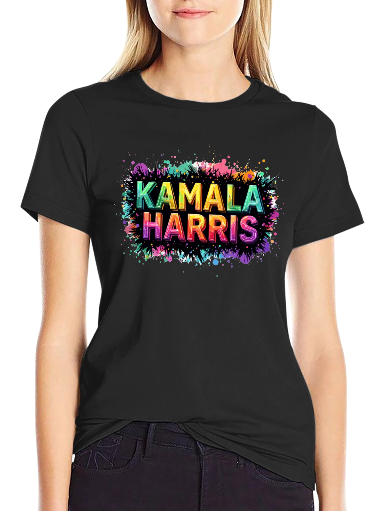 Kamala Harris Colorful Graphic T-Shirt